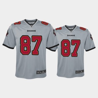 Youth Tampa Bay Buccaneers Rob Gronkowski Inverted Game Jersey - Gray