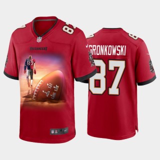Buccaneers Rob Gronkowski Thanks For Everything Game Player Graphic Jersey - Red