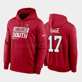 Russell Gage Tampa Bay Buccaneers Red 2022 Division Champions Locker Room Hoodie