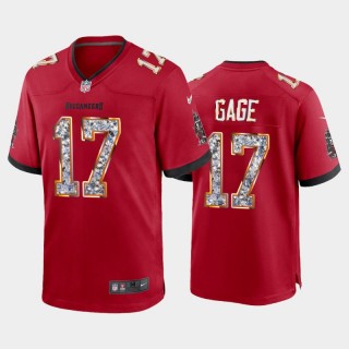 Russell Gage #17 Buccaneers Diamond Edition Red Game Jersey
