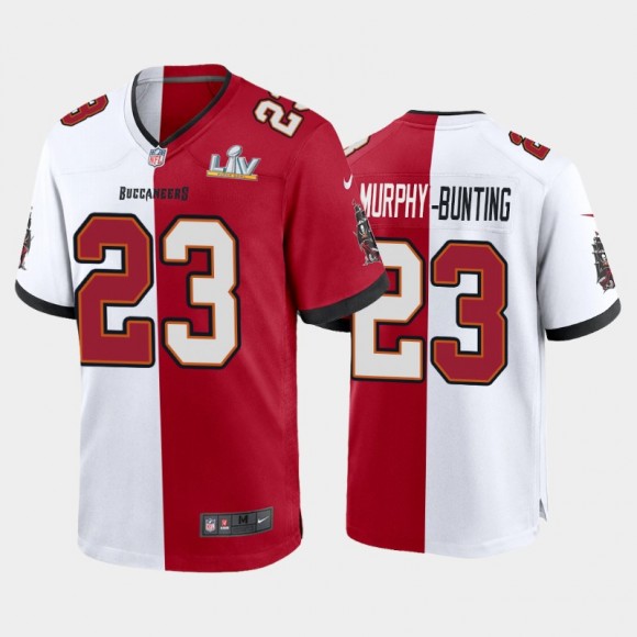 Buccaneers Sean Murphy-Bunting Super Bowl LV Champions Split Game Jersey - Red White