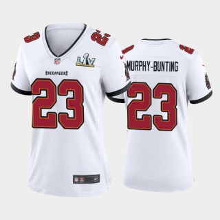 Women's Buccaneers Sean Murphy-Bunting White Super Bowl LV Game Jersey