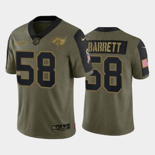 Shaquil Barrett Tampa Bay Buccaneers 2021 Salute To Service Limited Jersey - Olive