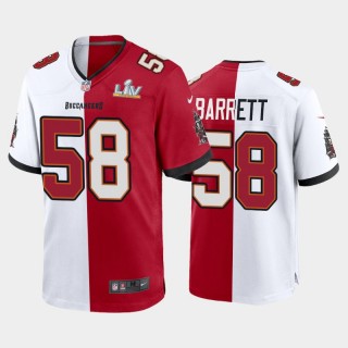 Buccaneers Shaquil Barrett Super Bowl LV Champions Split Game Jersey - Red White