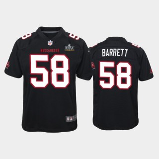 Youth Buccaneers Shaquil Barrett Super Bowl LV Game Jersey - Black