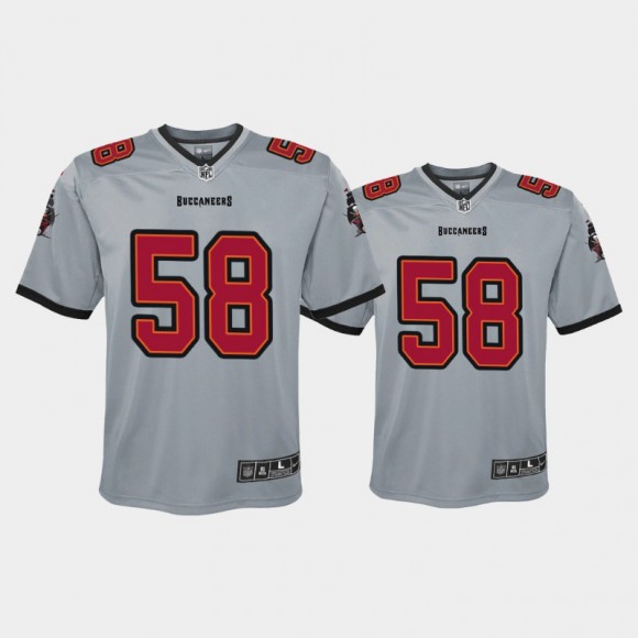 Youth Tampa Bay Buccaneers Shaquil Barrett Inverted Game Jersey - Gray