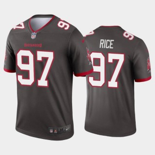 Tampa Bay Buccaneers Simeon Rice Legend Retired Player Jersey - Pewter