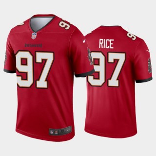 Tampa Bay Buccaneers Simeon Rice Legend Retired Player Jersey - Red