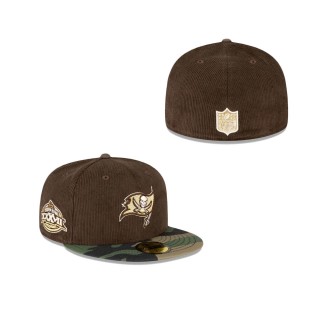 Tampa Bay Buccaneers Just Caps Brown Camo Fitted Hat