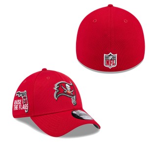 Tampa Bay Buccaneers Red 2024 NFL Draft 39THIRTY Flex Hat