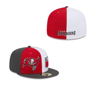 Men's Tampa Bay Buccaneers Red Pewter 2023 Sideline 59FIFTY Fitted Hat