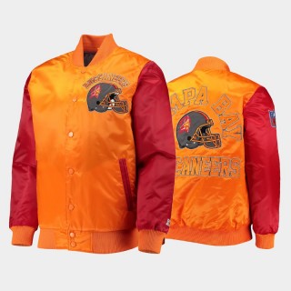 Buccaneers Throwback Locker Room Full-Snap Jacket - Orange Red