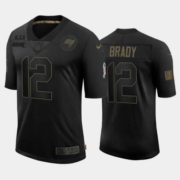 Tom Brady Tampa Bay Buccaneers 2020 Salute to Service Limited Jersey - Black