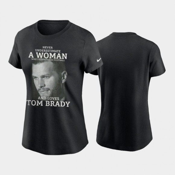 Women's Tampa Bay Buccaneers Tom Brady Black Player Graphic T-Shirt