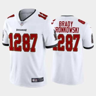 Tampa Bay Buccaneers Tom Brady Rob Gronkowski White CP Player Vapor Limited Jersey