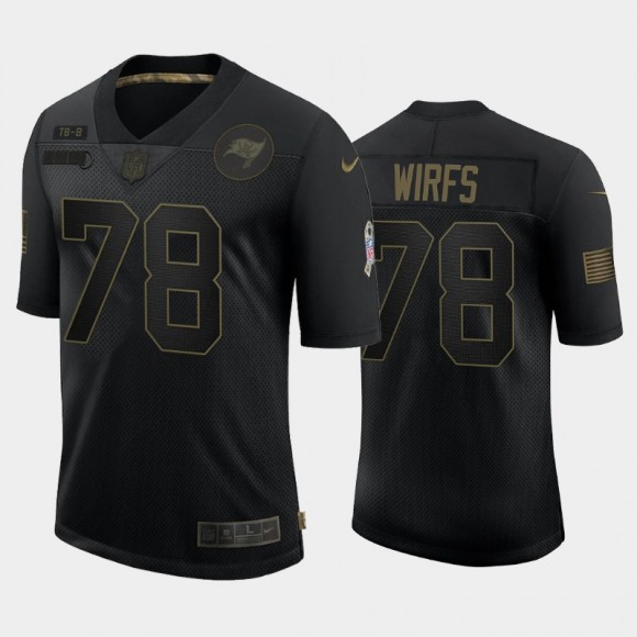 Tristan Wirfs Tampa Bay Buccaneers 2020 Salute to Service Limited Jersey - Black