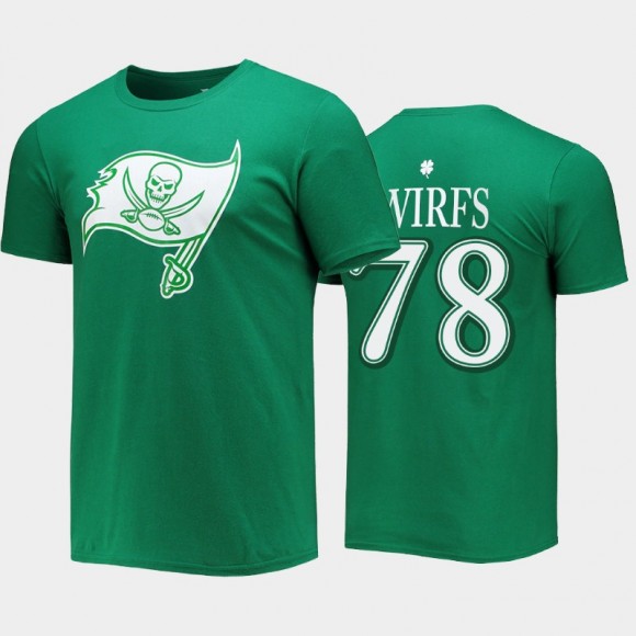 Tampa Bay Buccaneers Tristan Wirfs Green St. Patrick's Day Icon Player T-Shirt