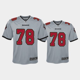 Youth Tampa Bay Buccaneers Tristan Wirfs Inverted Game Jersey - Gray