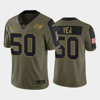 Vita Vea Tampa Bay Buccaneers 2021 Salute To Service Limited Jersey - Olive