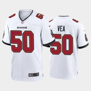 Buccaneers #50 Vita Vea Game Jersey - White