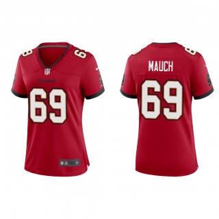 Women's Cody Mauch Red 2023 NFL Draft Game Jersey