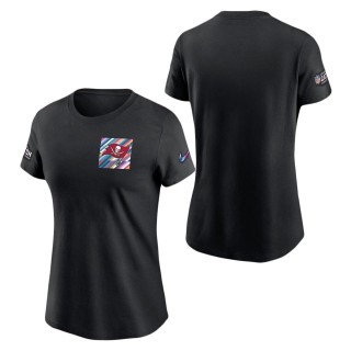 Women's Tampa Bay Buccaneers Black 2023 NFL Crucial Catch Sideline T-Shirt