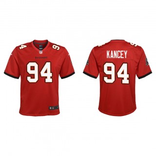 Youth Calijah Kancey Red 2023 NFL Draft Game Jersey