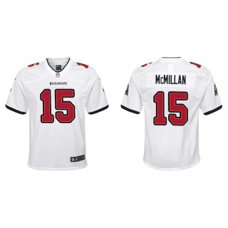 Youth Buccaneers Jalen McMillan White Game Jersey
