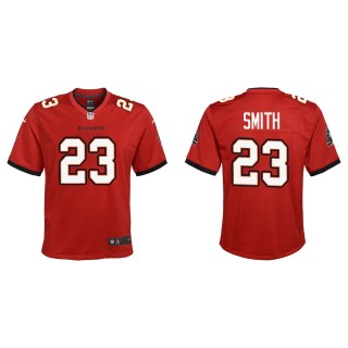 Youth Buccaneers Tykee Smith Red Game Jersey